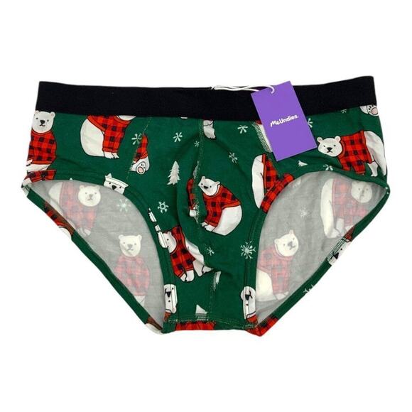 MeUndies Cozy Bears Briefs Size Large NWT $26 MSRP - Picture 2 of 4